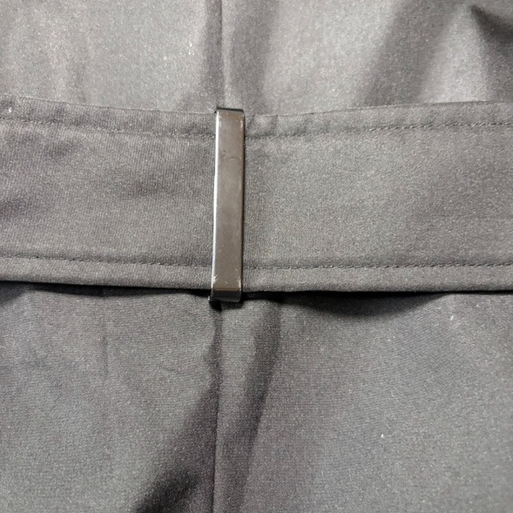 Calvin Klein Ladies'Trench Coat Pockets Removable Hood, Black PL, 4 Buttons, Tie - Picture 4 of 16